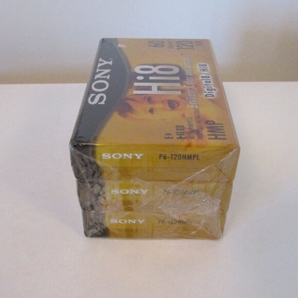 NEW Sony Hi8 HMP Digital8 Video Recording Tape, Sealed 3 pack - Picture 4 of 7